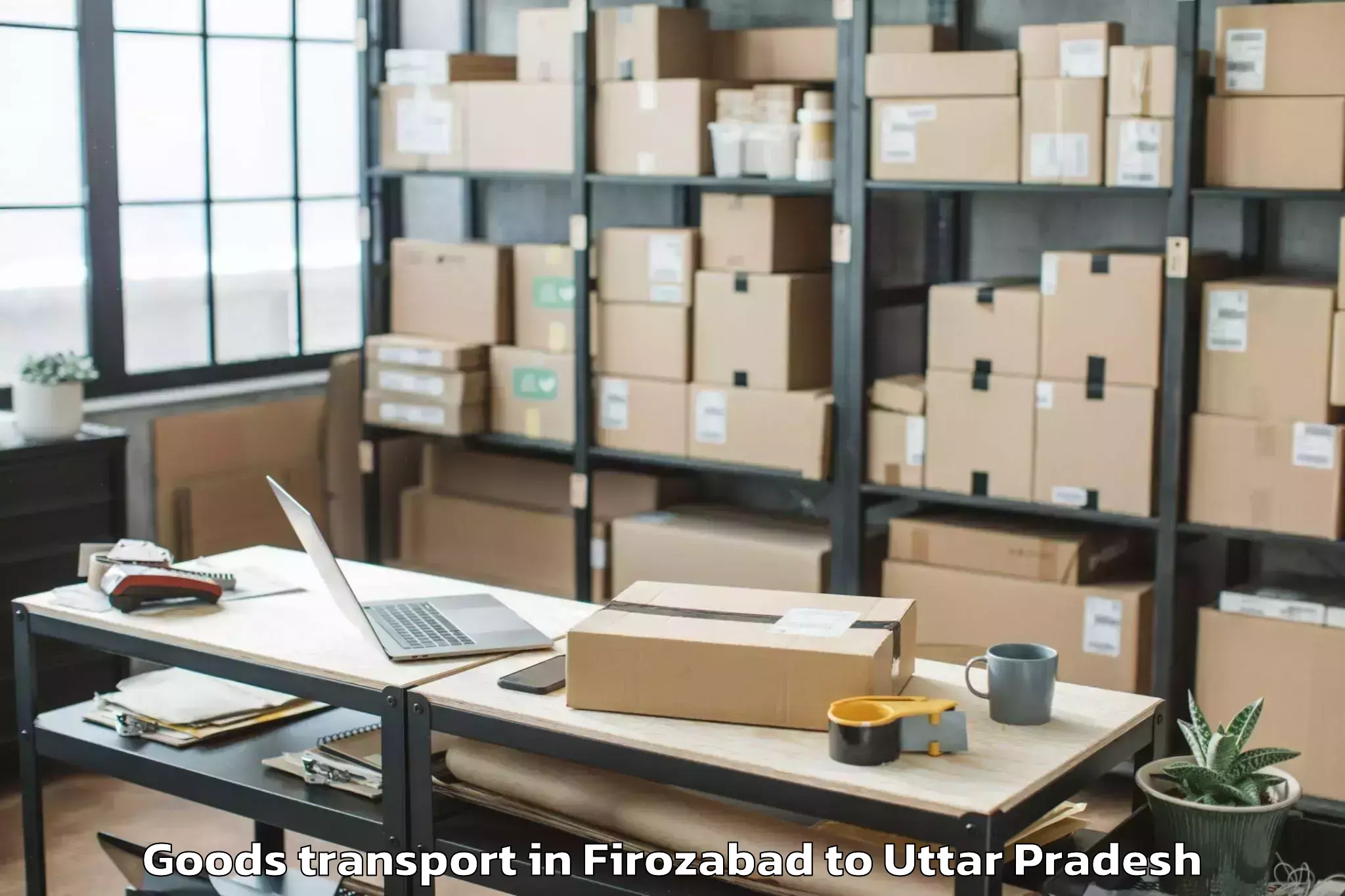 Top Firozabad to Beniganj Goods Transport Available